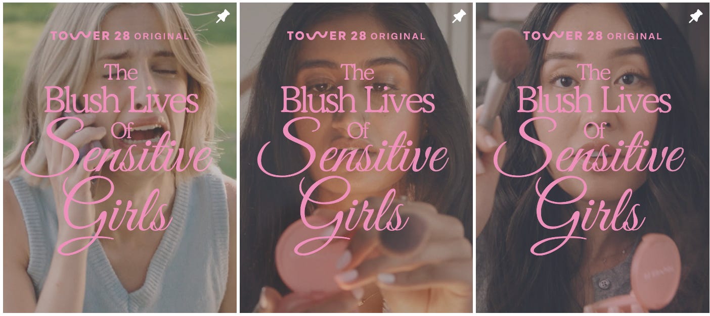 Tower28 Beauty scripted series campaign still