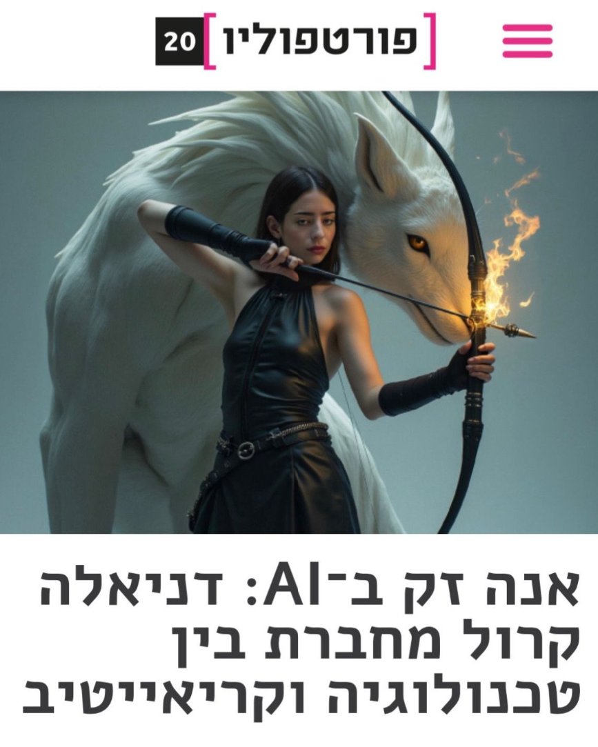 Portfolio (פורטפוליו) feature on Daniela Krol